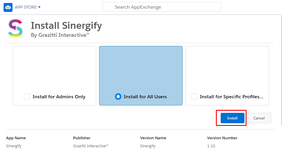 Sinergify—a Salesforce & Jira Connector - Install Sinergify